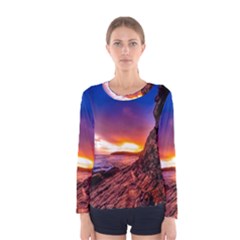 South Africa Sea Ocean Hdr Sky Women s Long Sleeve Tee