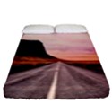 Iceland Sky Clouds Sunset Fitted Sheet (King Size) View1