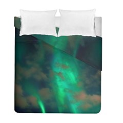 Northern Lights Plasma Sky Duvet Cover Double Side (full/ Double Size)