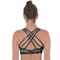 Sunset Dusk Sky Clouds Lightning Cross String Back Sports Bra View2