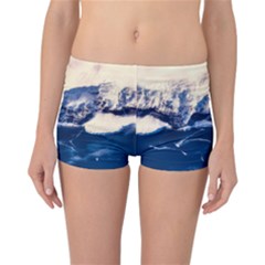 Antarctica Mountains Sunrise Snow Reversible Boyleg Bikini Bottoms