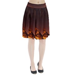 Italy Night Evening Stars Pleated Skirt