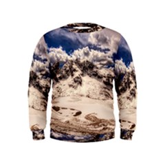 Italy Landscape Mountains Winter Kids  Sweatshirt