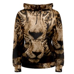 Jaguar Water Stalking Eyes Women s Pullover Hoodie