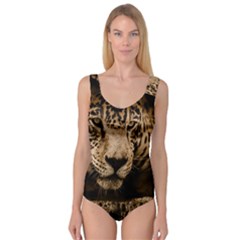 Jaguar Water Stalking Eyes Princess Tank Leotard 