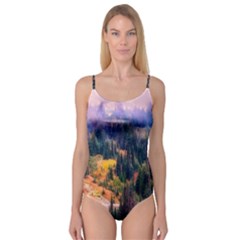 Landscape Fog Mist Haze Forest Camisole Leotard 