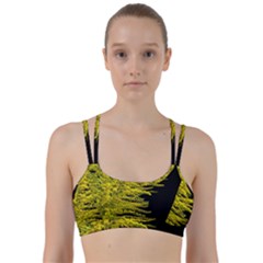 Golden Rod Gold Diamond Line Them Up Sports Bra by BangZart