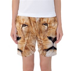 Africa African Animal Cat Close Up Women s Basketball Shorts