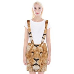 Africa African Animal Cat Close Up Braces Suspender Skirt by BangZart