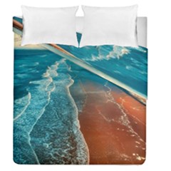 Sea Ocean Coastline Coast Sky Duvet Cover Double Side (queen Size) by BangZart