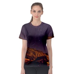 Italy Cabin Stars Milky Way Night Women s Sport Mesh Tee