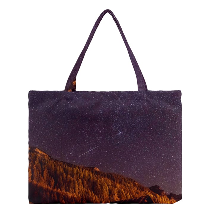 Italy Cabin Stars Milky Way Night Medium Tote Bag