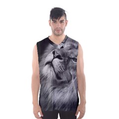 Feline Lion Tawny African Zoo Men s Basketball Tank Top