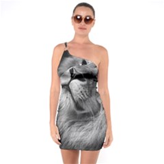 Feline Lion Tawny African Zoo One Soulder Bodycon Dress