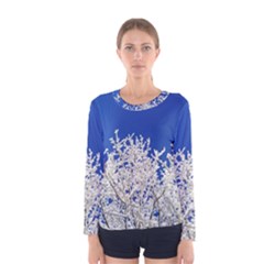 Crown Aesthetic Branches Hoarfrost Women s Long Sleeve Tee