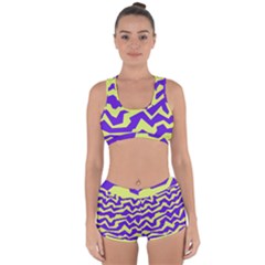 Polynoise Vibrant Royal Racerback Boyleg Bikini Set by jumpercat