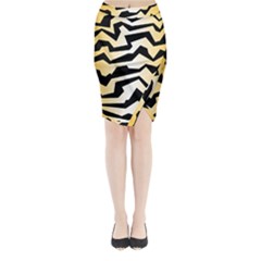 Polynoise Tiger Midi Wrap Pencil Skirt by jumpercat