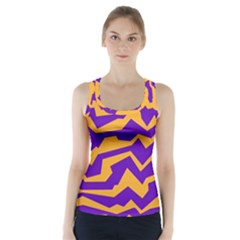 Polynoise Pumpkin Racer Back Sports Top