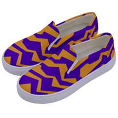 Polynoise Pumpkin Kids  Canvas Slip Ons by jumpercat