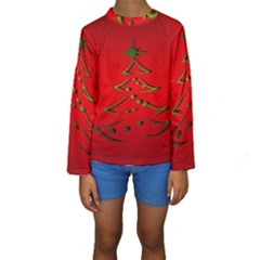 Christmas Kids  Long Sleeve Swimwear by BangZart