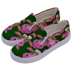Seamless Tile Repeat Pattern Kids  Canvas Slip Ons by BangZart