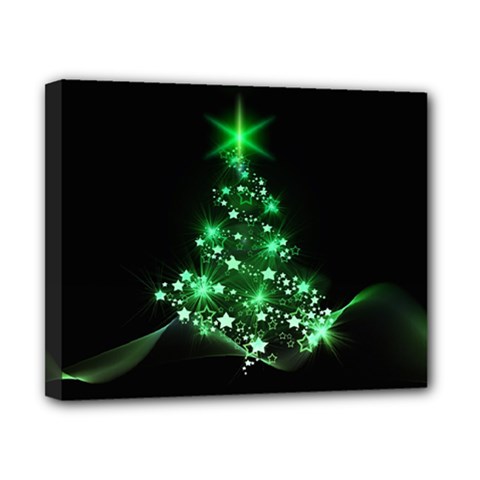 Christmas Tree Background Canvas 10  X 8  by BangZart