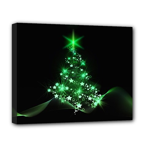 Christmas Tree Background Deluxe Canvas 20  X 16  