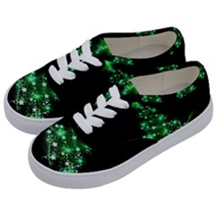 Christmas Tree Background Kids  Classic Low Top Sneakers by BangZart