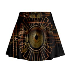 Eye Technology Mini Flare Skirt