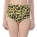 Animal Fur Skin Pattern Form High-Waist Bikini Bottoms View1