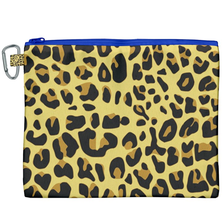 Animal Fur Skin Pattern Form Canvas Cosmetic Bag (XXXL)