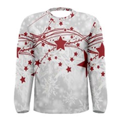 Christmas Star Snowflake Men s Long Sleeve Tee