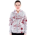 Christmas Star Snowflake Women s Zipper Hoodie View1