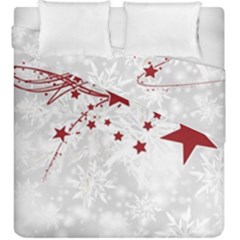 Christmas Star Snowflake Duvet Cover Double Side (king Size)