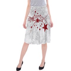 Christmas Star Snowflake Midi Beach Skirt