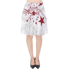 Christmas Star Snowflake Velvet High Waist Skirt