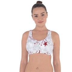 Christmas Star Snowflake Cross String Back Sports Bra by BangZart