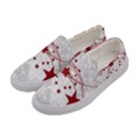 Christmas Star Snowflake Women s Canvas Slip Ons View2