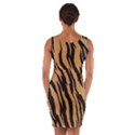 Animal Tiger Seamless Pattern Texture Background Wrap Front Bodycon Dress View2