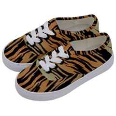 Animal Tiger Seamless Pattern Texture Background Kids  Classic Low Top Sneakers