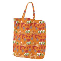 Animals Pet Cats Mammal Cartoon Giant Grocery Zipper Tote