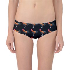 Background Pattern Chicken Fowl Classic Bikini Bottoms by BangZart