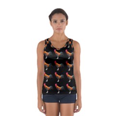 Background Pattern Chicken Fowl Sport Tank Top 