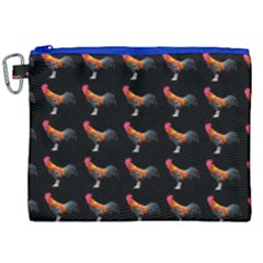Background Pattern Chicken Fowl Canvas Cosmetic Bag (xxl) by BangZart