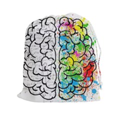 Brain Mind Psychology Idea Hearts Drawstring Pouches (xxl)