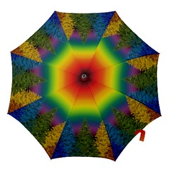 Christmas Colorful Rainbow Colors Hook Handle Umbrellas (large) by BangZart