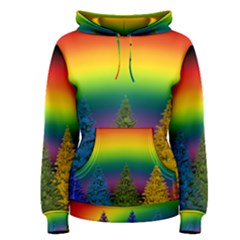 Christmas Colorful Rainbow Colors Women s Pullover Hoodie