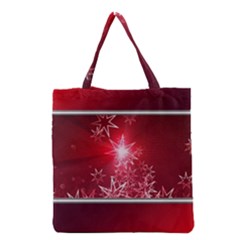 Christmas Candles Christmas Card Grocery Tote Bag