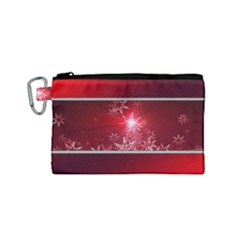 Christmas Candles Christmas Card Canvas Cosmetic Bag (small)