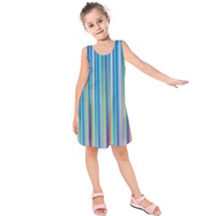 Colorful Color Arrangement Kids  Sleeveless Dress